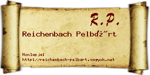 Reichenbach Pelbárt névjegykártya
